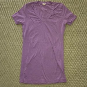 J. Crew Light Purple V-Neck
